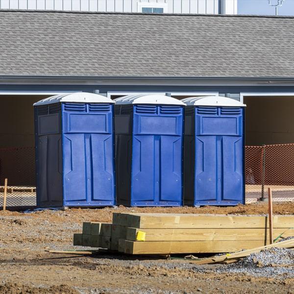 Heavy-duty construction site porta potty in McKinney, Texas